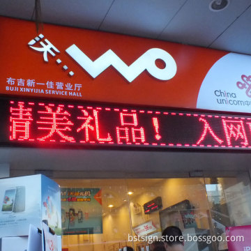 Programmable P10mm Red Color Outdoor Waterproof Moving LED Sign